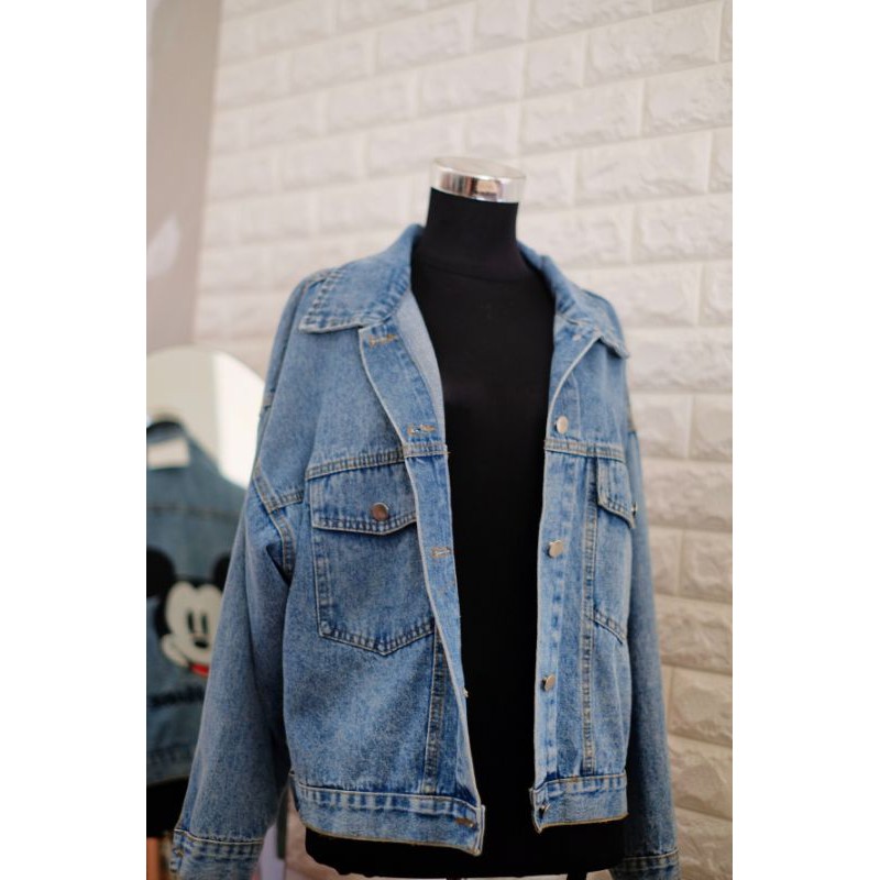 Jaket jeans mickey