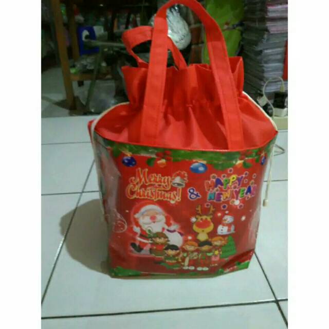 

CUSTOM tas souvenir merry christmas / TAS NATAL model serut