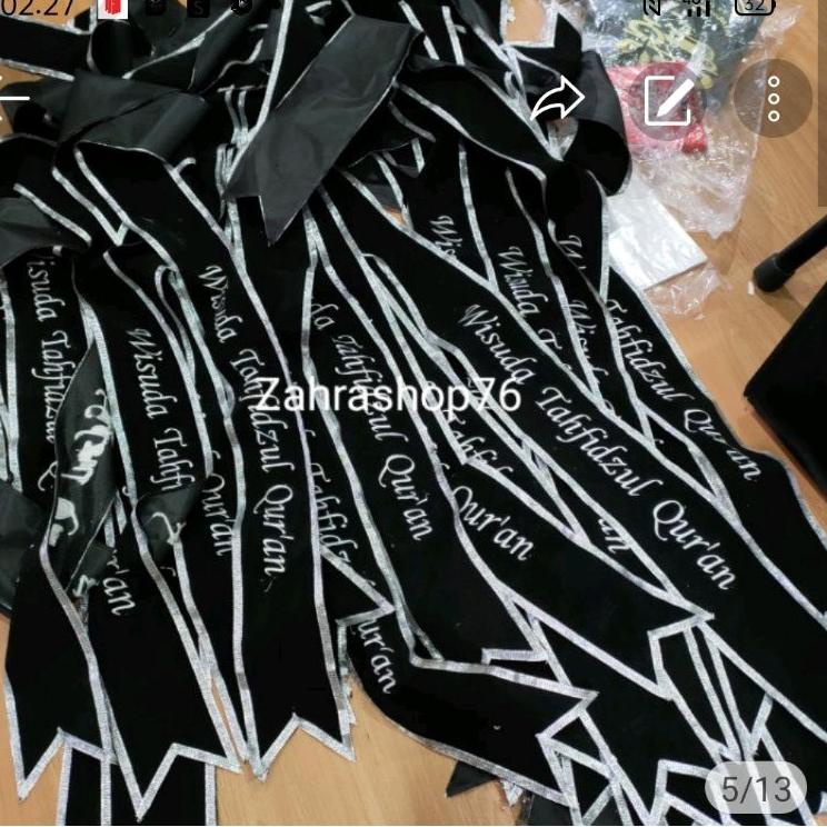 Slempang Wisuda Anak TK & SD, ukuran 160 x 10Cm