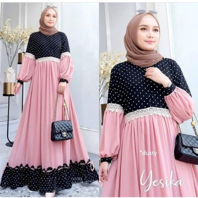 Yesika dress gamis maxy fashion muslim