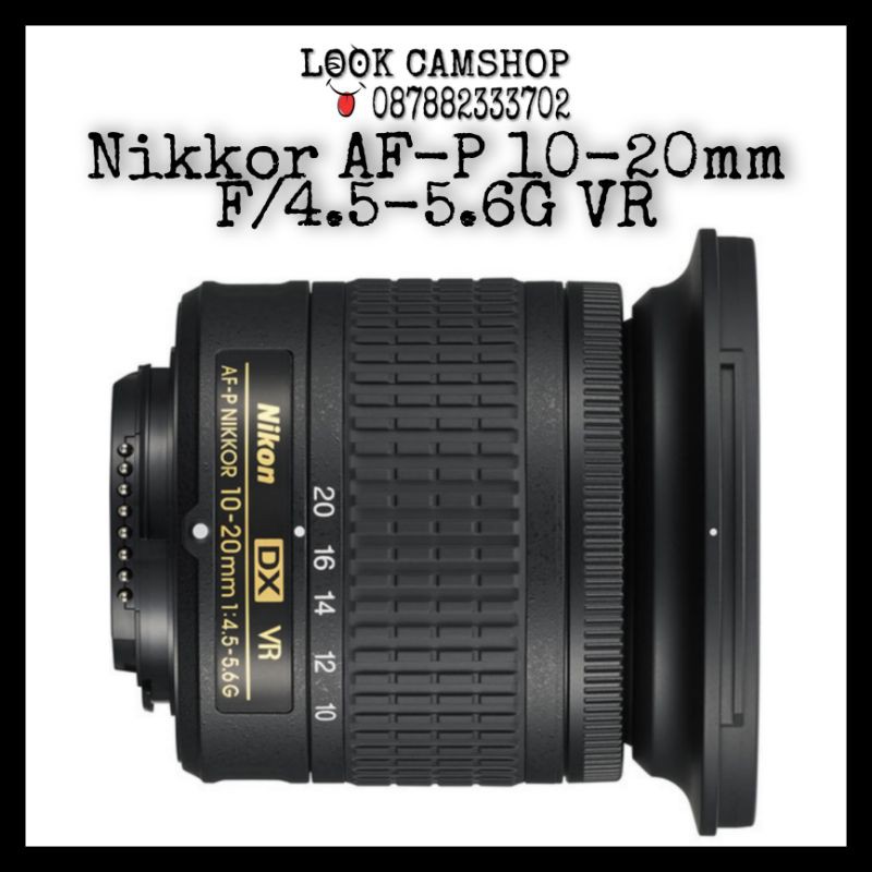 Lensa Kamera DSLR Nikon Nikkor AF-P 10-20mm F/4.5-5.6G VR