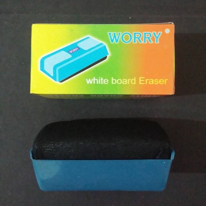 WORRY Penghapus Papan Tulis Putih . Clear Whiteboard Board Eraser White Board