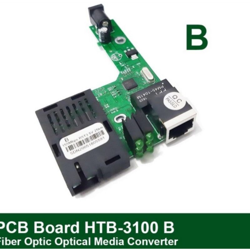 PCB Board Netlink HTB-3100 B Fiber Optic Media Converter