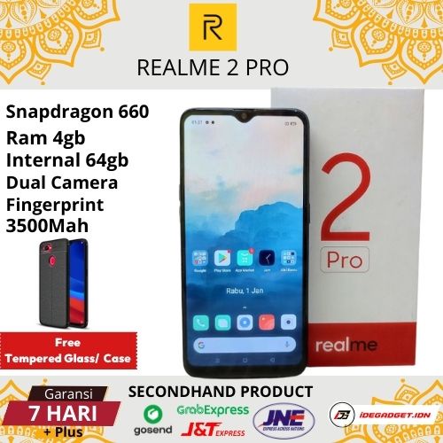 Realme 2 Pro 4/64GB Ex Resmi Fullset Second