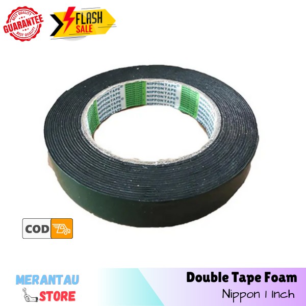 

Lakban Foam Double Tape Busa Hijau 1 Inch Nippon Tape Solasi Isolasi Lakban 2 Sisi Lakban Kain