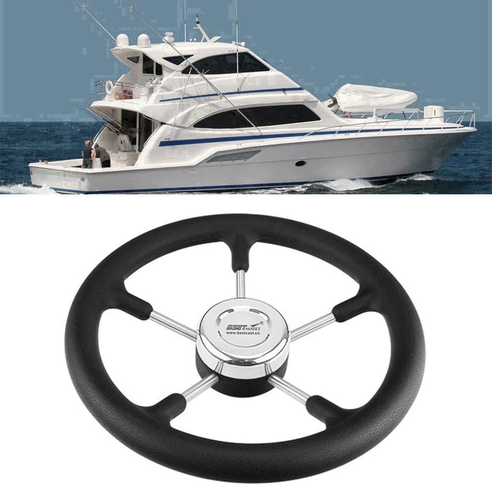Preva Yacht Steering Wheel Polyurethane Foam Alat Retrofit Stainless Steel 320mm 5jari Jari Jari