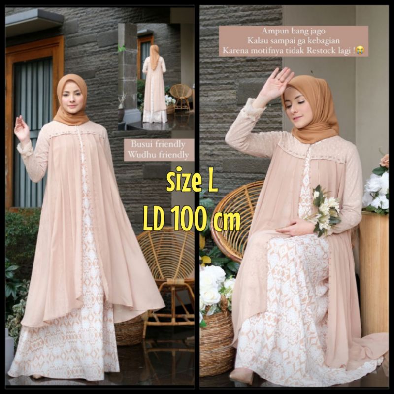 Alula Dress NUDE size L by Javina / Alulaa Dress Javina Kaleela HeavenLights Abinaya Heylocal