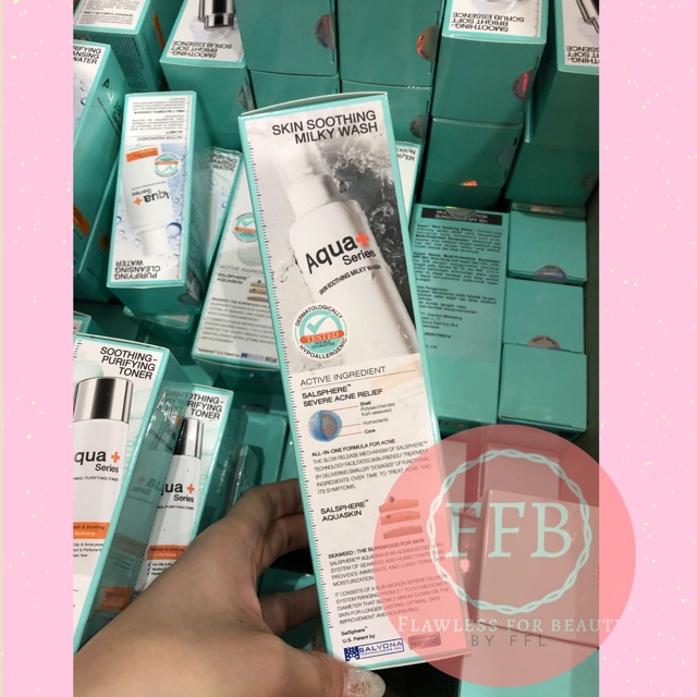 

READYSTOCK Aqua+ series skin relief / soothing milky wash - BPOM