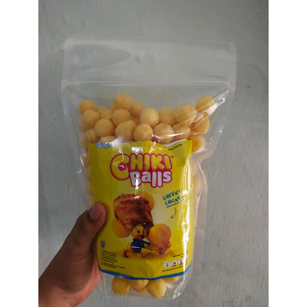 

Chiki Ball Ayam/Keju/Coklat Ori Indofood Repack Standing Pouch/Ziplock 200gr