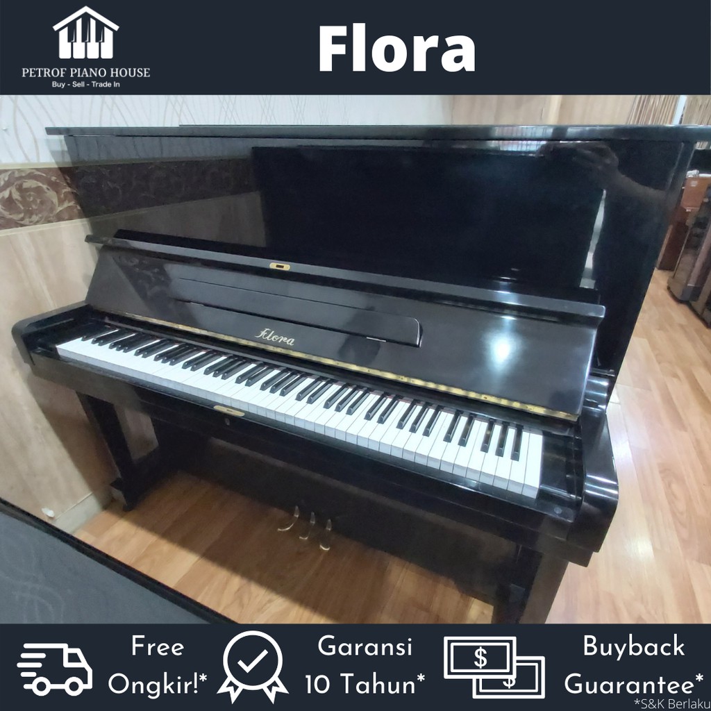 Flora Upright Piano Bekas Second