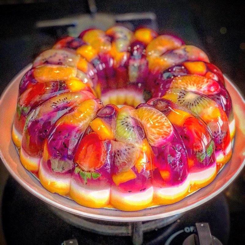 

Fruits Glass Puding (Puding buah kaca) 20cm