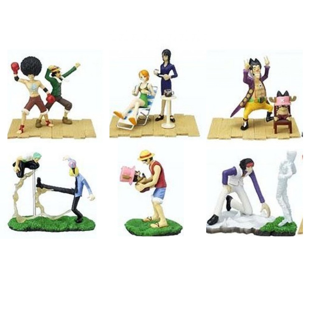 One Piece 3d Trading Figure By Megahouse Set Of 6pcs Long Ring - haki pack roblox