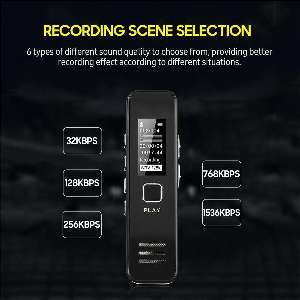 Voice Recorder Spy Recording Pen Recorder  Mp3 Player Perekam Suara Recorder Voice Kualitas Suara HD  Alat Perekam Suara Perekaman Otomatis