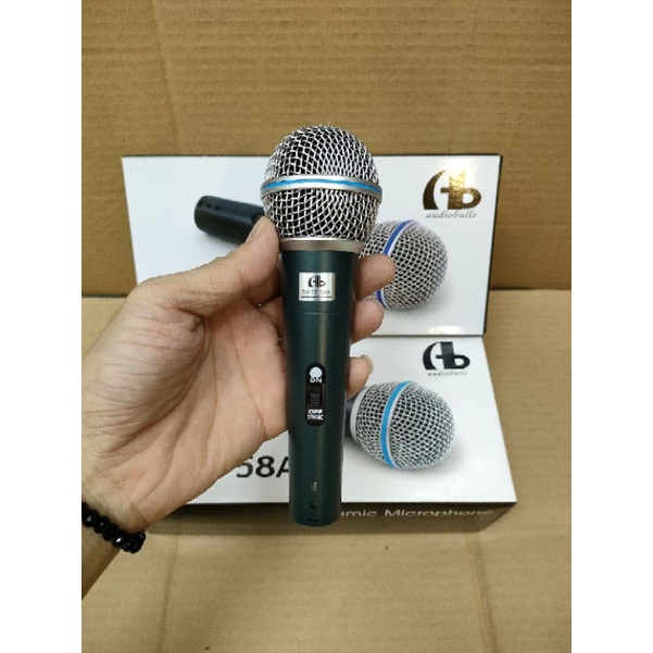 MICROPHONE - MIC KABEL AUDIOBULL BETA 58A VOKAL DYNAMIC ORIGINAL