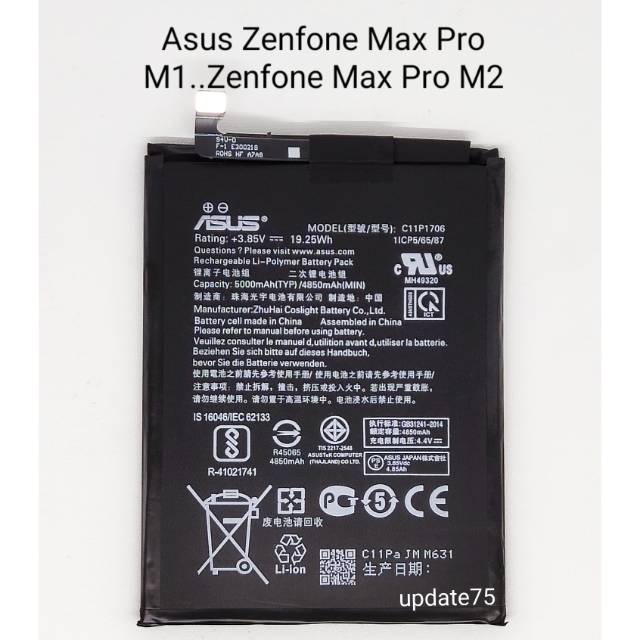 BATERAI BATTERY ORIGINAL ASUS ZENFONE MAX PRO M1 ZB601KL MAX PRO M2 ZB631KL 100%