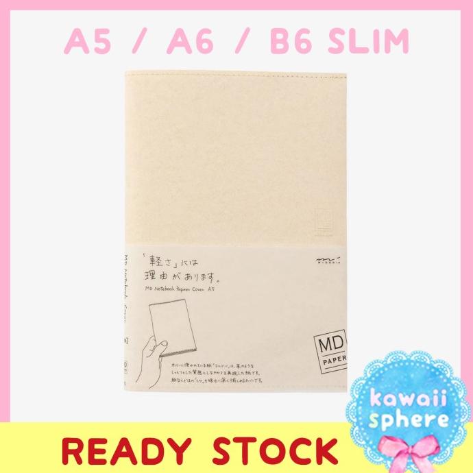 

Midori MD Notebook Paper Cover Cream A5 / A6 / B6 Slim| Ready Stock