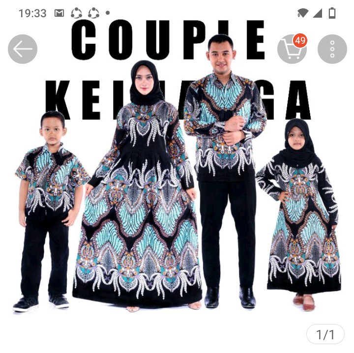 Couple Keluarga - Batik Couple Keluarga Ori Ndoro Jowi Motif Madu