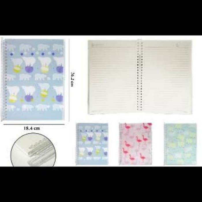 

nn TERBARU NOTEBOOK NOTE BOOK SPIRAL REFILLABLE BUKU DIARI CATATAN BISA