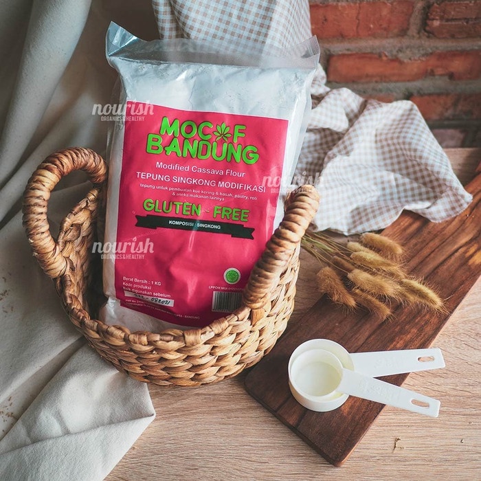 

hbt204tt Tepung Mocaf Bandung Gluten Free 1Kg / Modified Cassava Flour Da01D100