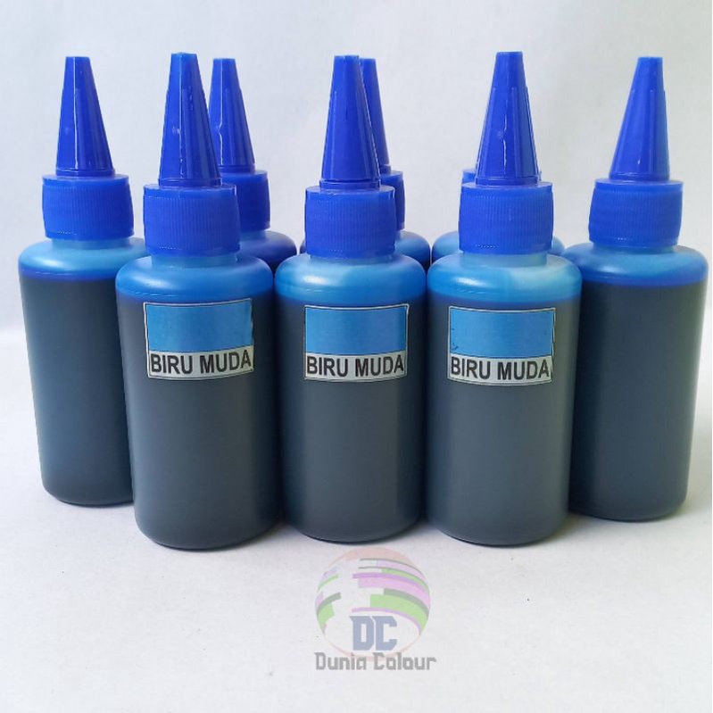 

Tinta Stampel Otomatis/Flas 100ML Warna Biru Muda