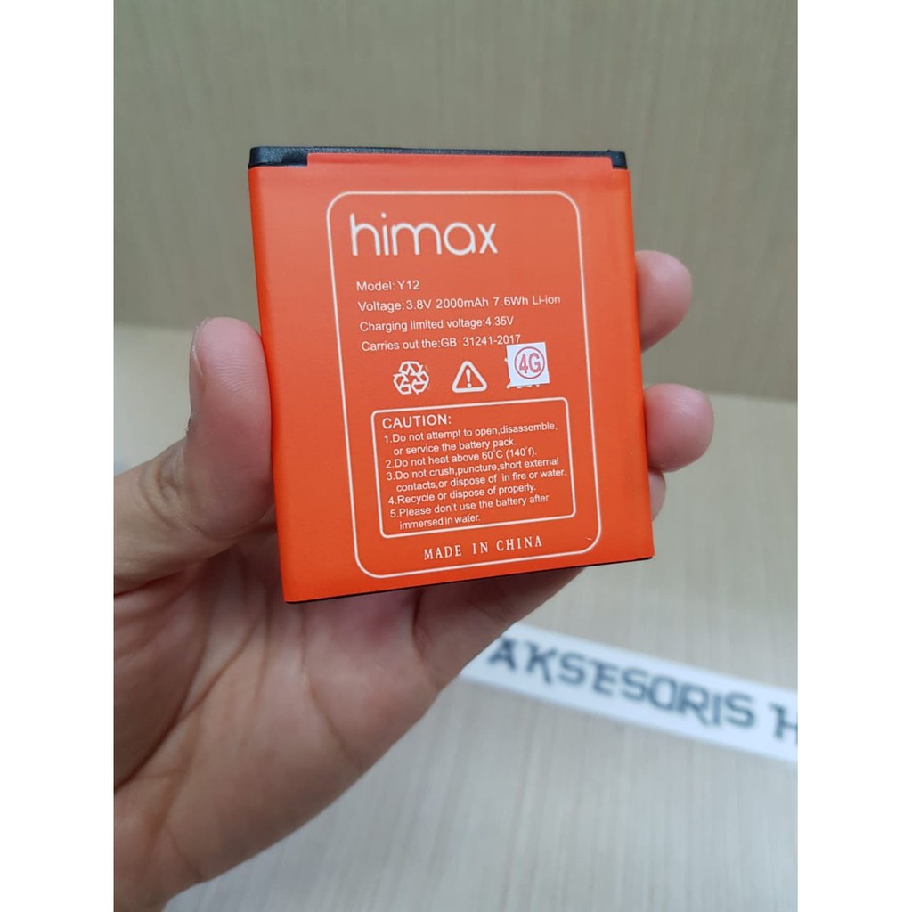 Baterai Himax Y12 Batre Himax M2 Y12 Battery ORIGINAL 2 IC 2000mAh