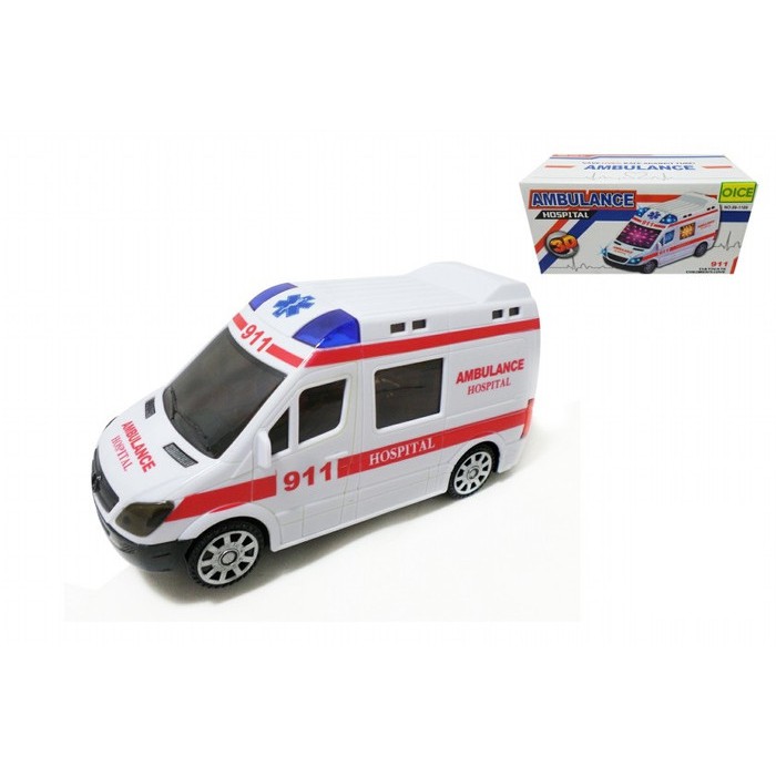 mwn.toys Mainan Mobil Ambulance Hospital 3D No.89-1189