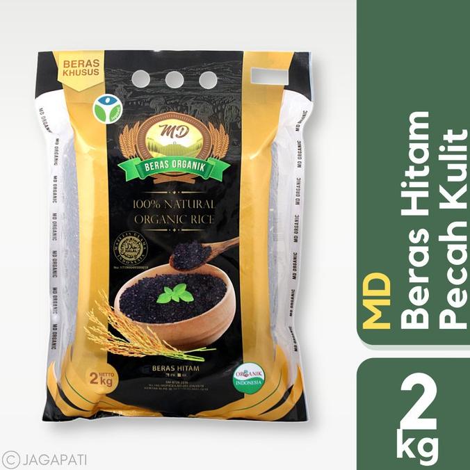 

MD - Organic Black Rice Pecah Kulit - Beras Hitam 2kg - Rendah Gula