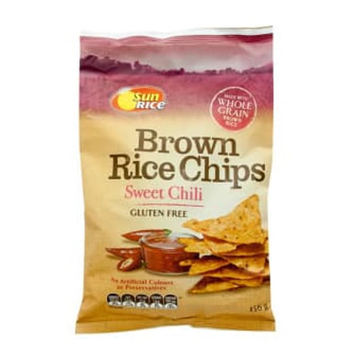 

#HANDCARRY Sun Rice Brown Rice Chips Sweet Chilli 156g (Gluten Free) - UFOHCR1487