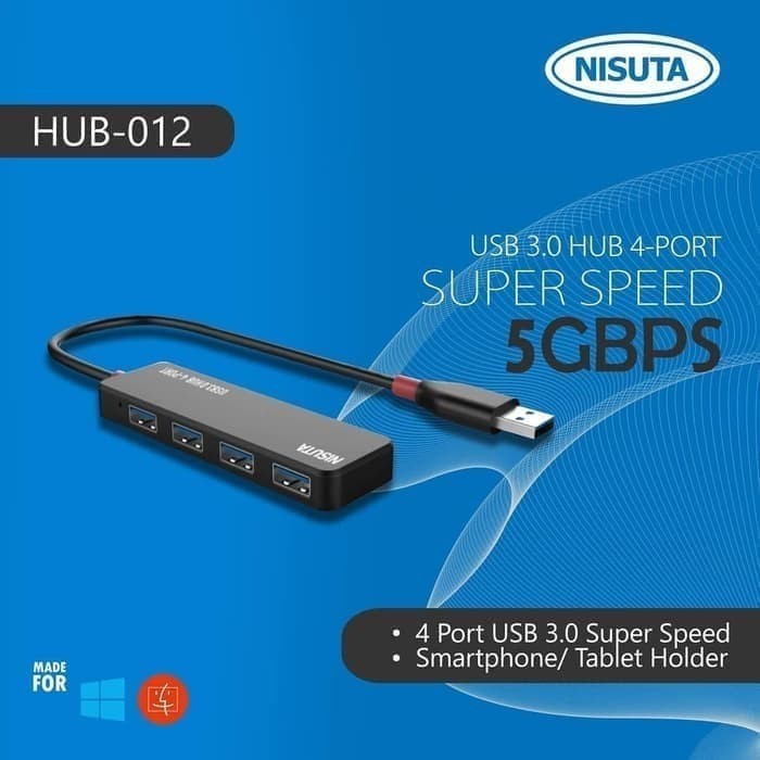 MIKUSO USB HUB 3.0 USB 4 Port Super Speed 5GBPS HUB 012 - ORIGINAL