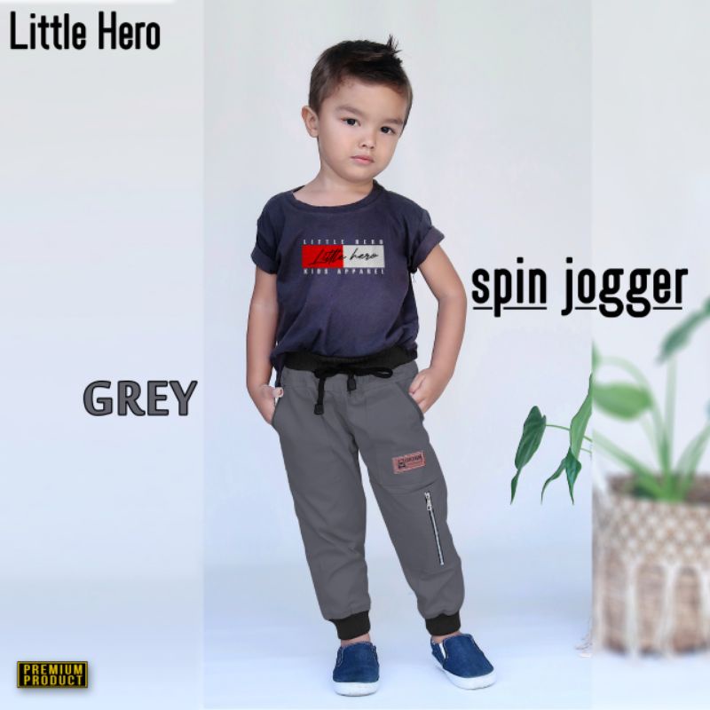 Spin Joger JUMBO Little Hero Chino Joger Celana Chino Anak