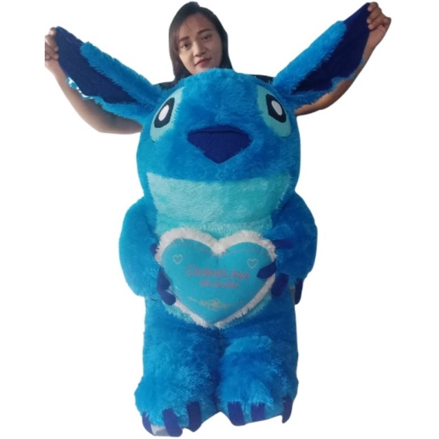 Boneka stitch jumbo 1 meter free ukir nama