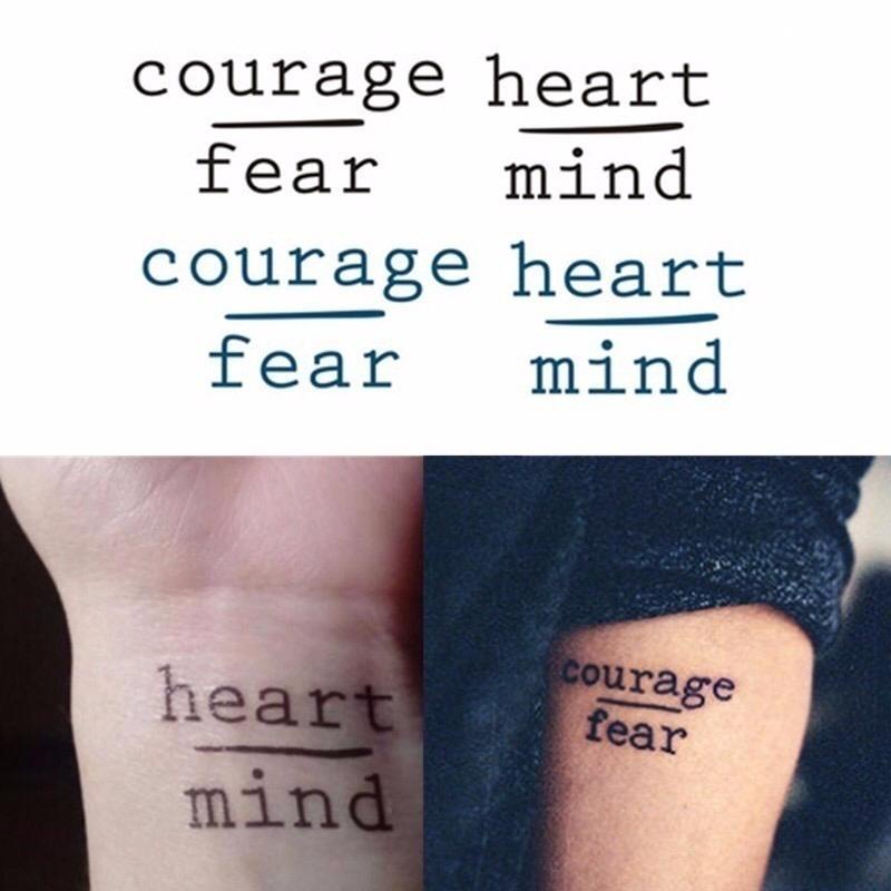 Sticker Tatto Tulisan - Tato Temporary / Temporer