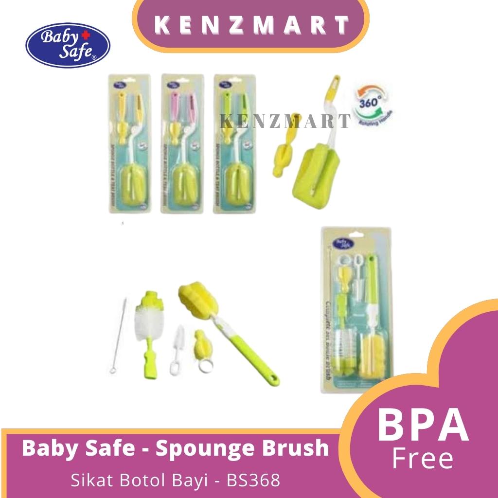 BABY SAFE - SPONGE BOTTLE &amp;TEAT BRUSH (BS368)