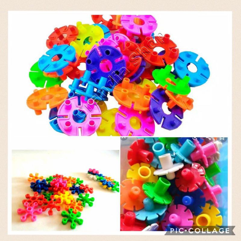 Mainan Edukasi Anak - Aneka Meronce Lego Creatif Mainan Anak perempuan laki Anak Bayi - edukatif-2