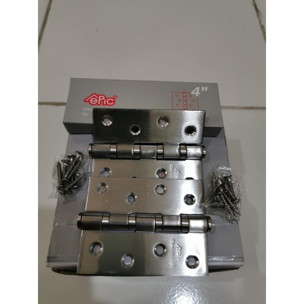 Engsel Pintu Kupu Kupu Tebal Stainless steel 4 inch EPIC