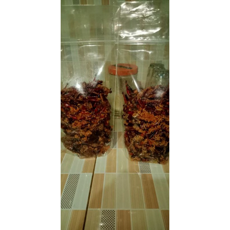 

belalang goreng khas banyuwangi (cemilan langka)