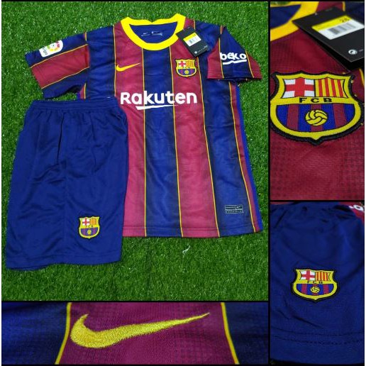 Jersey Kaos Baju Bola Anak Kids Barca Barcelona Home 2021 Jersey Kaos Baju Bola Anak Kids Barca Barcelona Home 2021