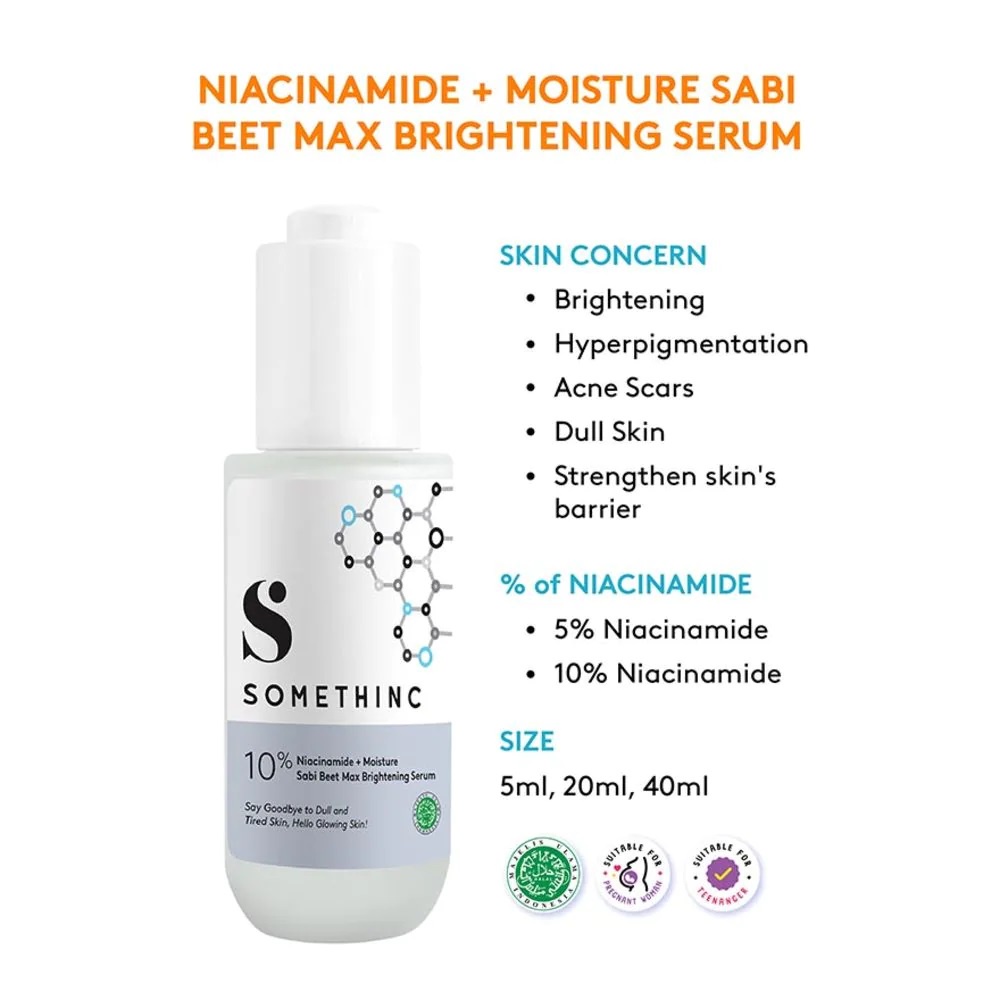 SOMETHINC 10% NIACINAMIDE + MOISTURE SABI BEET MAX BRIGHTENING SERUM 40ML