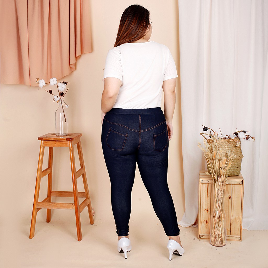 Celana LEGGING panjang DENIM SKINNY PANTS