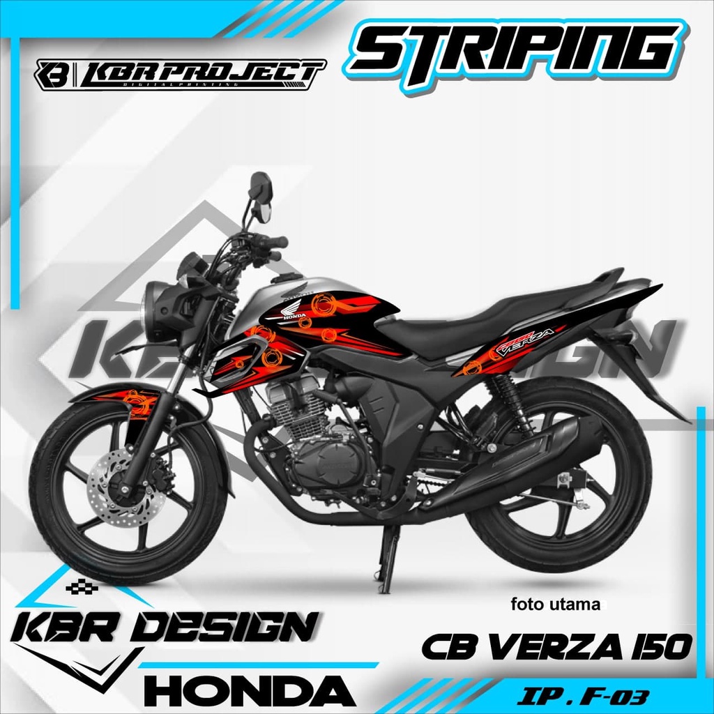 (COD) STIKER STRIPING CB VERZA 150  - STRIPING CB VERZA 150 VARIASI - 03