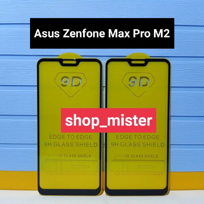 Tempered Glass Full Layar Asus Zenfone Max Pro M2 // Anti Gores Kaca Full Screen Zenfone Max Pro M2
