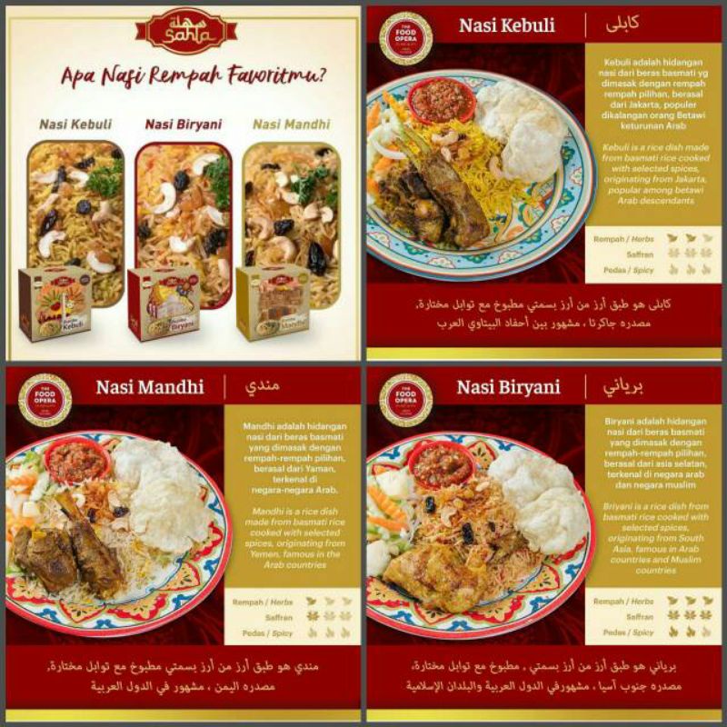 

Nasi mandhi, Nasi kebuli, Nasi Biryani