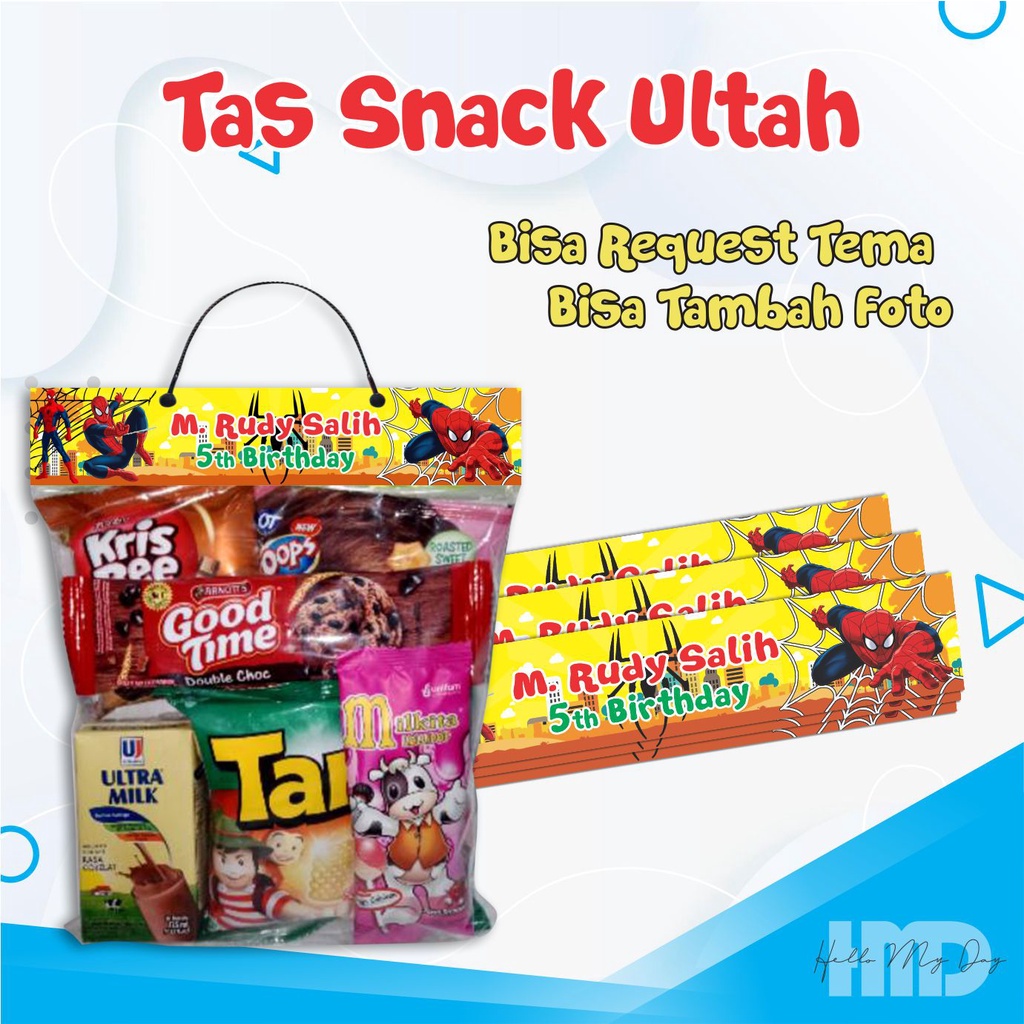 

Label Snack Ulang Tahun Birthday Tas Ultah Birthday Cowok