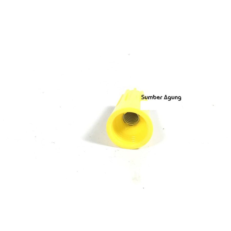 Dop Sambungan Kabel Lasdop Tutup Kabel Screw On Wire 4mm Yellow XLS 4 Kuning