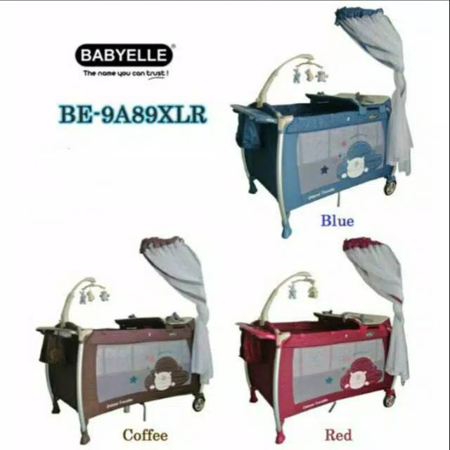 Baby Elle Baby Box 9A89XLR / Boks Bayi / Ranjang Tempat Tidur Bayi - Red