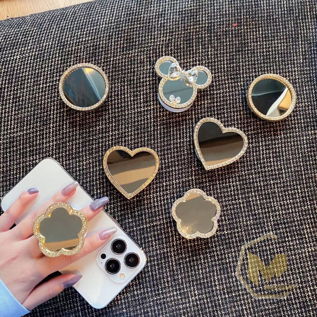 3m griptok popsocket pop socket phone holder cermin kaca motif MA2748