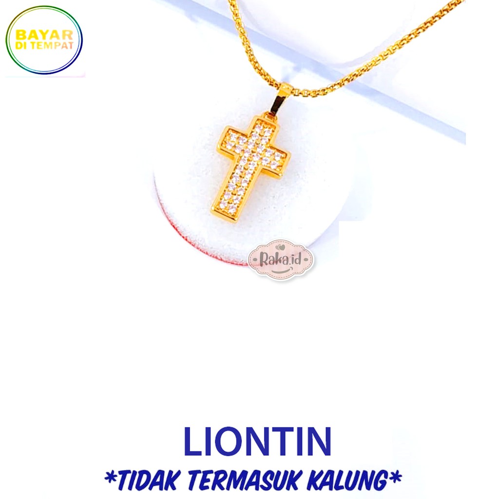 RAKA Acc - Liontin SALIB Gold Perhiasan Cantik Wanita Lapis Emas 18k 465