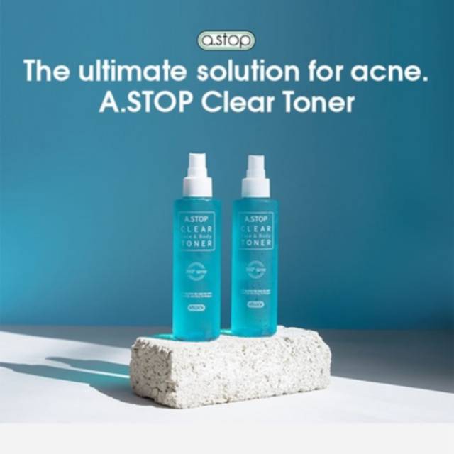 A.STOP Clear Toner Acne face and body  >Preloved<