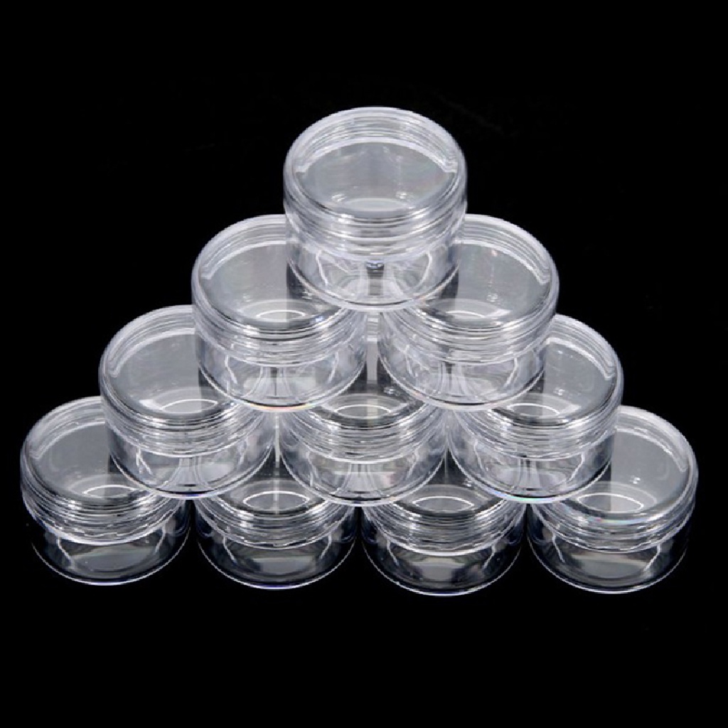 Infiniteforce.id 10pcs / Set Toples Kosong Wadah Krim Wajah / Eyeshadow