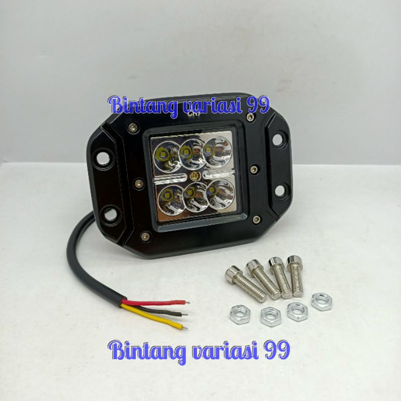 Lampu Tembak LED Cree 6 Mata - Lampu Depan LED Crf 150 KLX Trail Custom Semua Motor